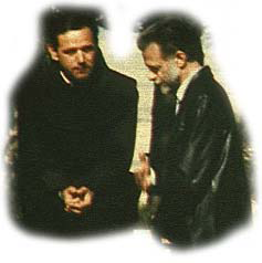 Mark Waterinckx (right) and Fr. Jozo Zovko, then his confessor, in 1984